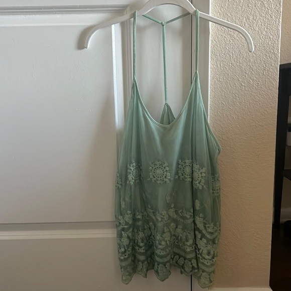 Forever21 Seafoam Green Top Size M - Picture 1 of 5